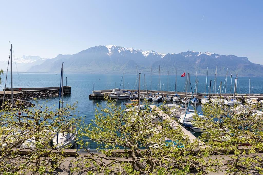 Lakeside-Apartment-1 Grand Appartement Familial Avec Terrasses Et Vue Panoramique Vevey Eksteriør bilde